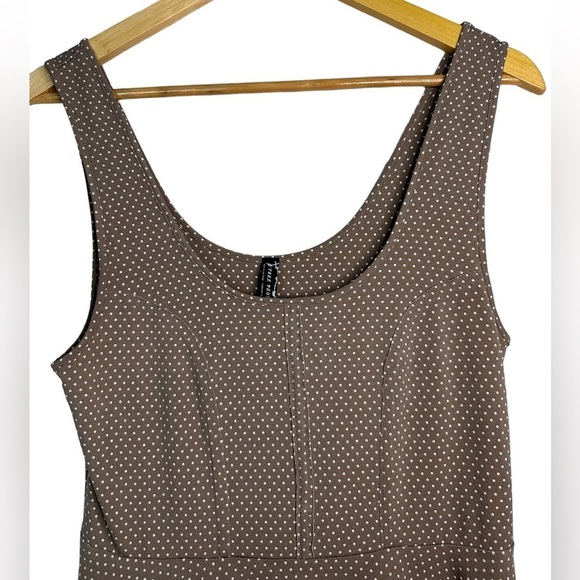 Free People Tan Mini Dress with Dots - Picture 4 of 9